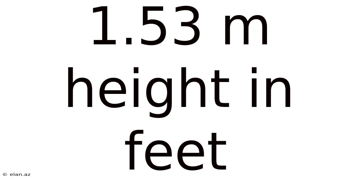 1.53 M Height In Feet