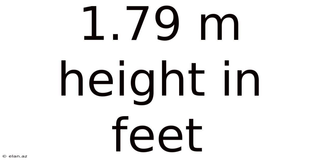 1.79 M Height In Feet