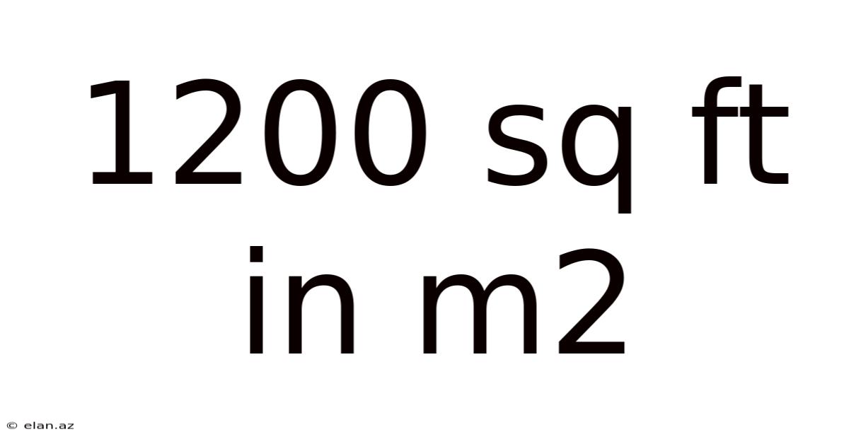 1200 Sq Ft In M2