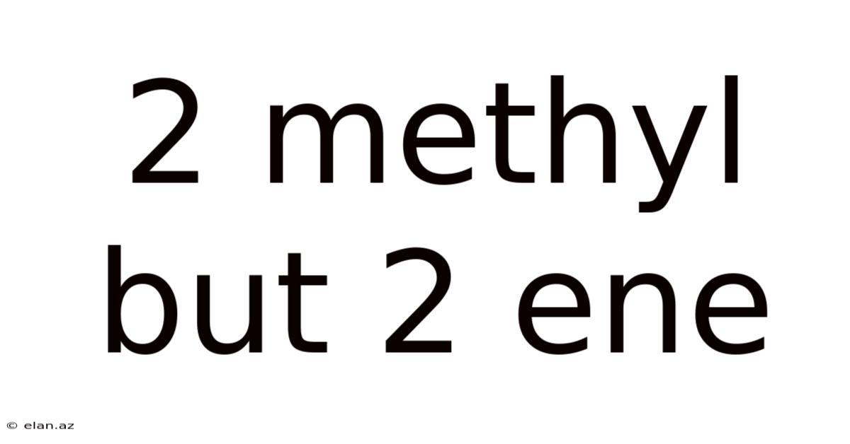 2 Methyl But 2 Ene