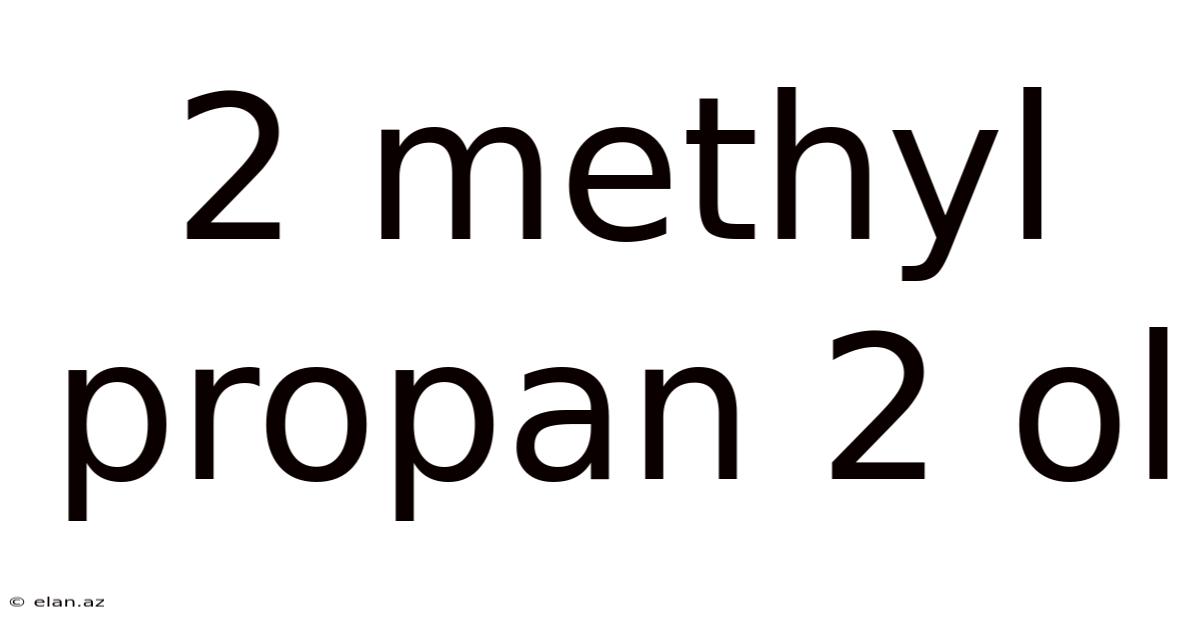 2 Methyl Propan 2 Ol