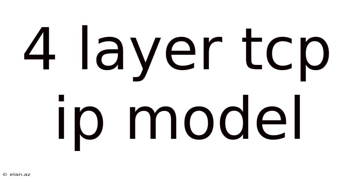 4 Layer Tcp Ip Model