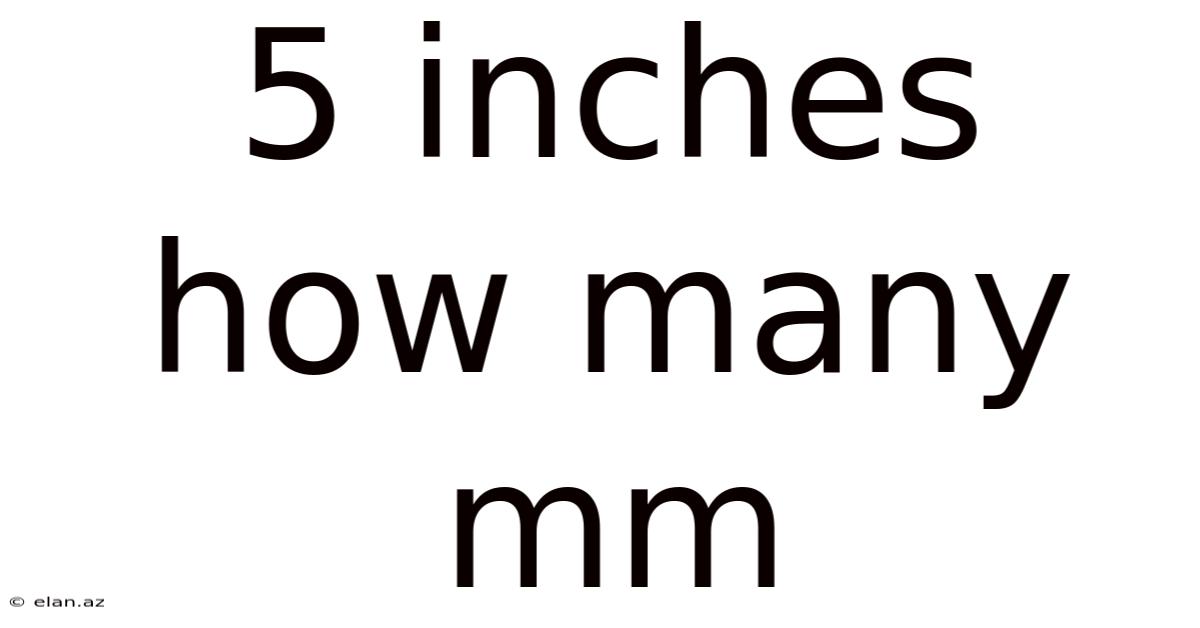 5 Inches How Many Mm