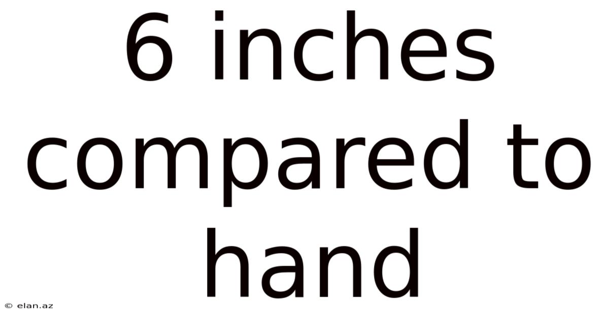 6 Inches Compared To Hand