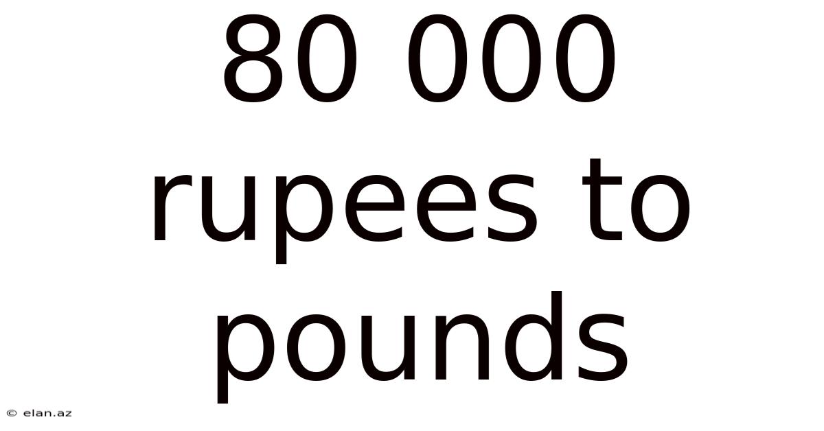 80 000 Rupees To Pounds