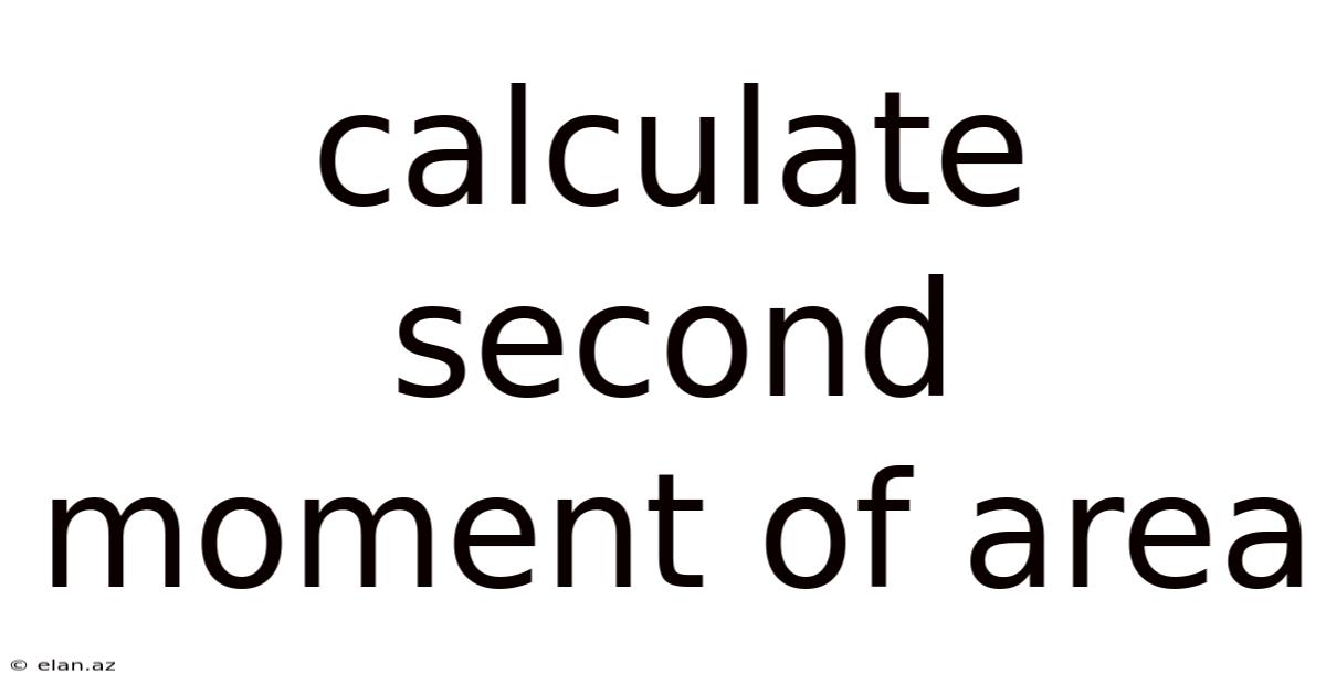 Calculate Second Moment Of Area
