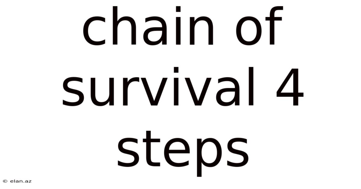 Chain Of Survival 4 Steps