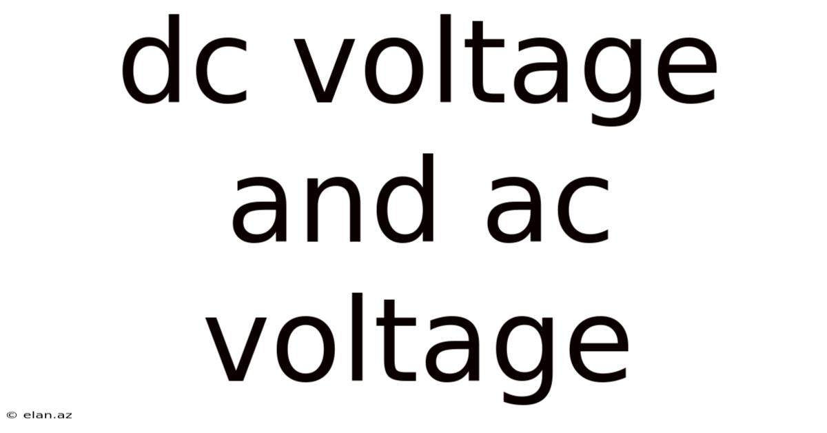 Dc Voltage And Ac Voltage