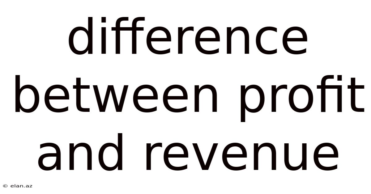 Difference Between Profit And Revenue