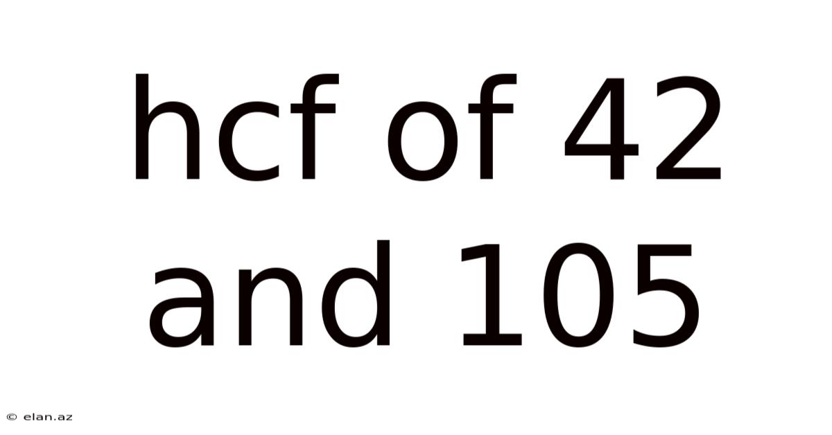 Hcf Of 42 And 105