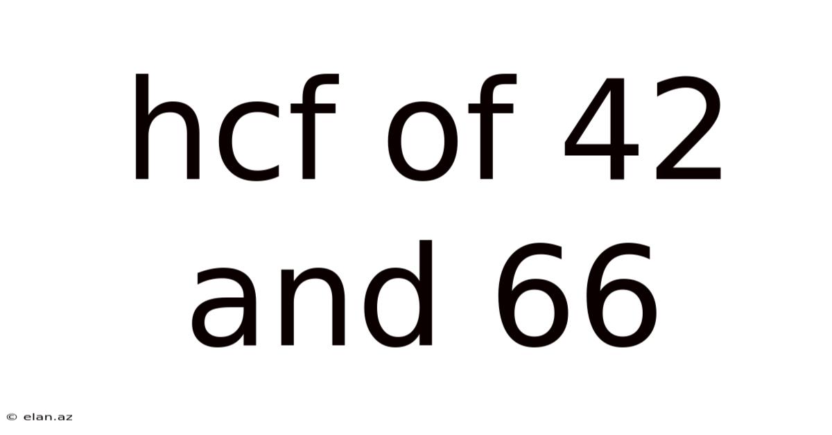 Hcf Of 42 And 66