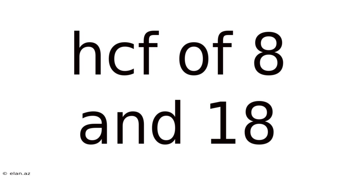Hcf Of 8 And 18