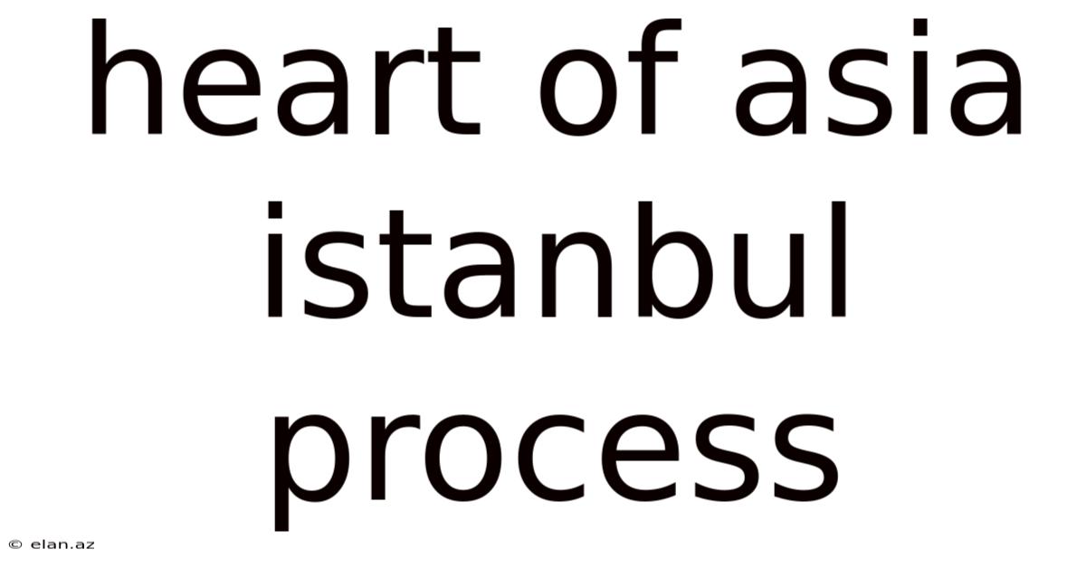 Heart Of Asia Istanbul Process