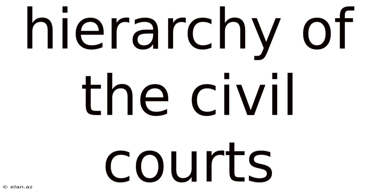 Hierarchy Of The Civil Courts