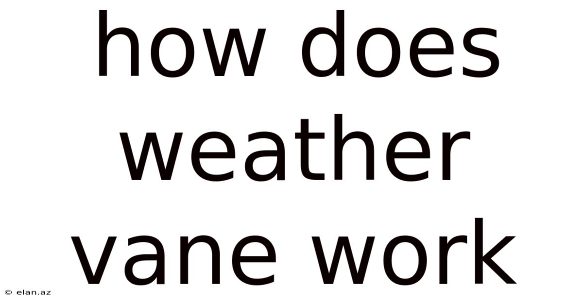 How Does Weather Vane Work