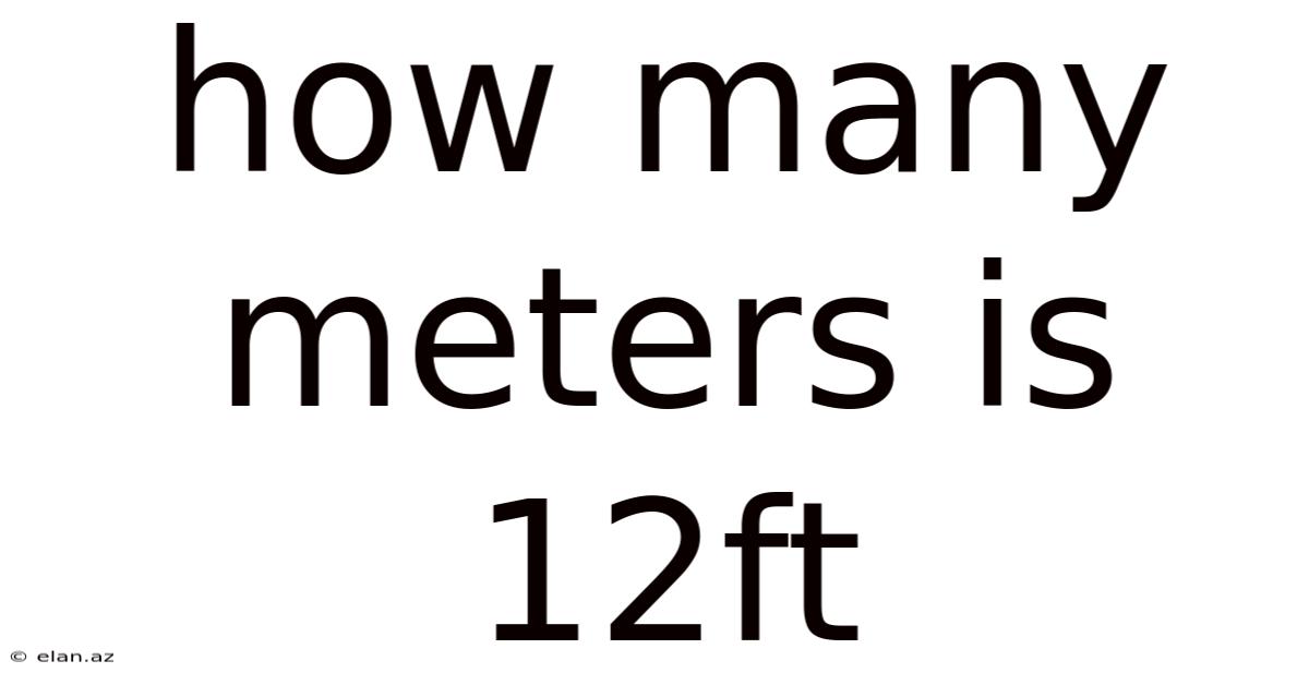 How Many Meters Is 12ft