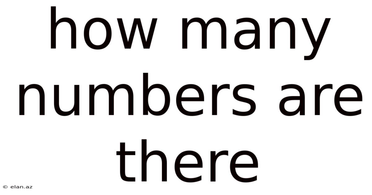 How Many Numbers Are There