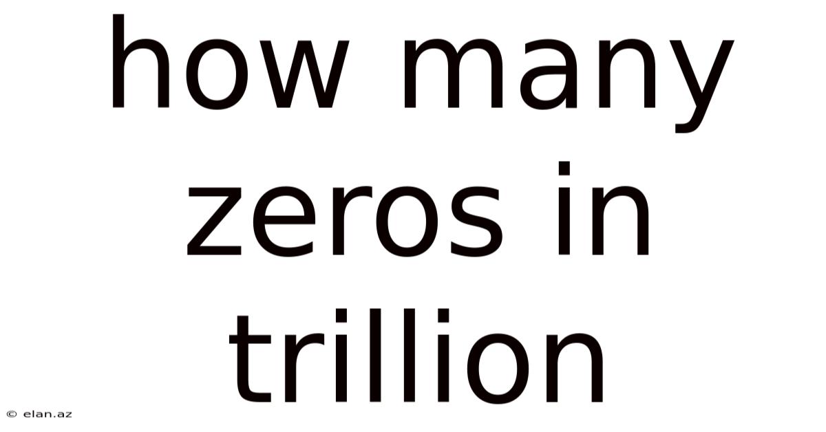 How Many Zeros In Trillion