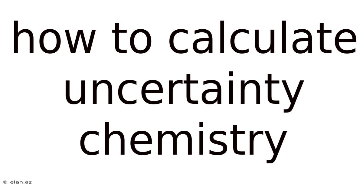 How To Calculate Uncertainty Chemistry
