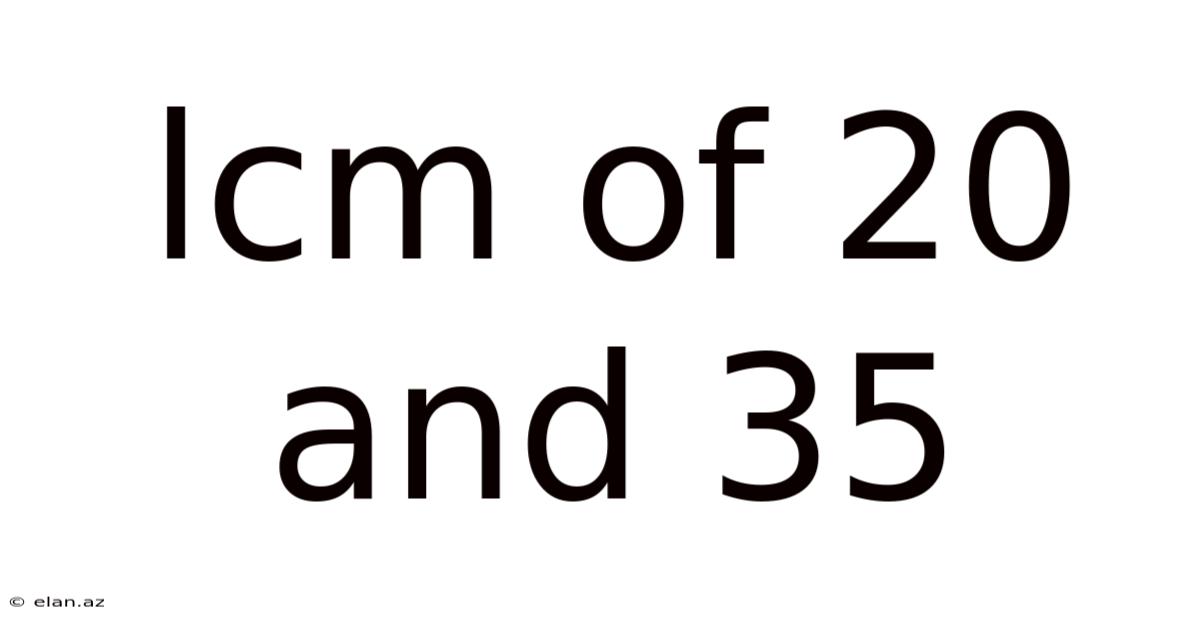 Lcm Of 20 And 35