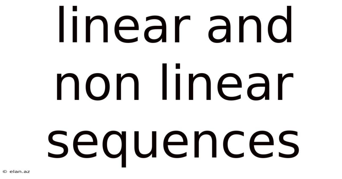Linear And Non Linear Sequences
