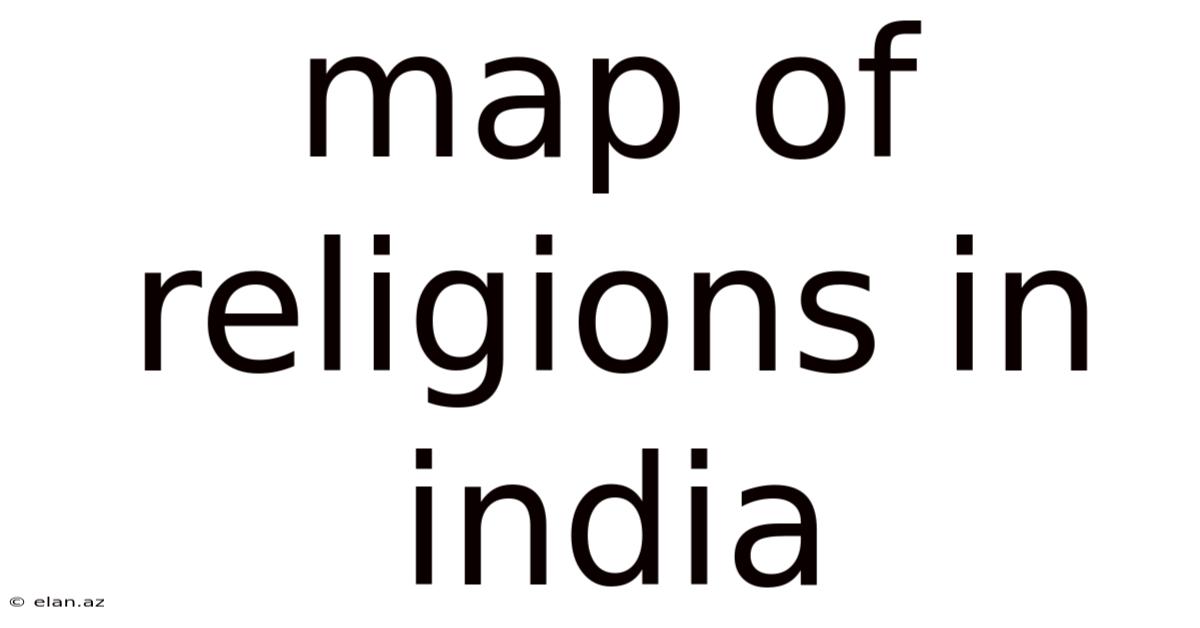 Map Of Religions In India