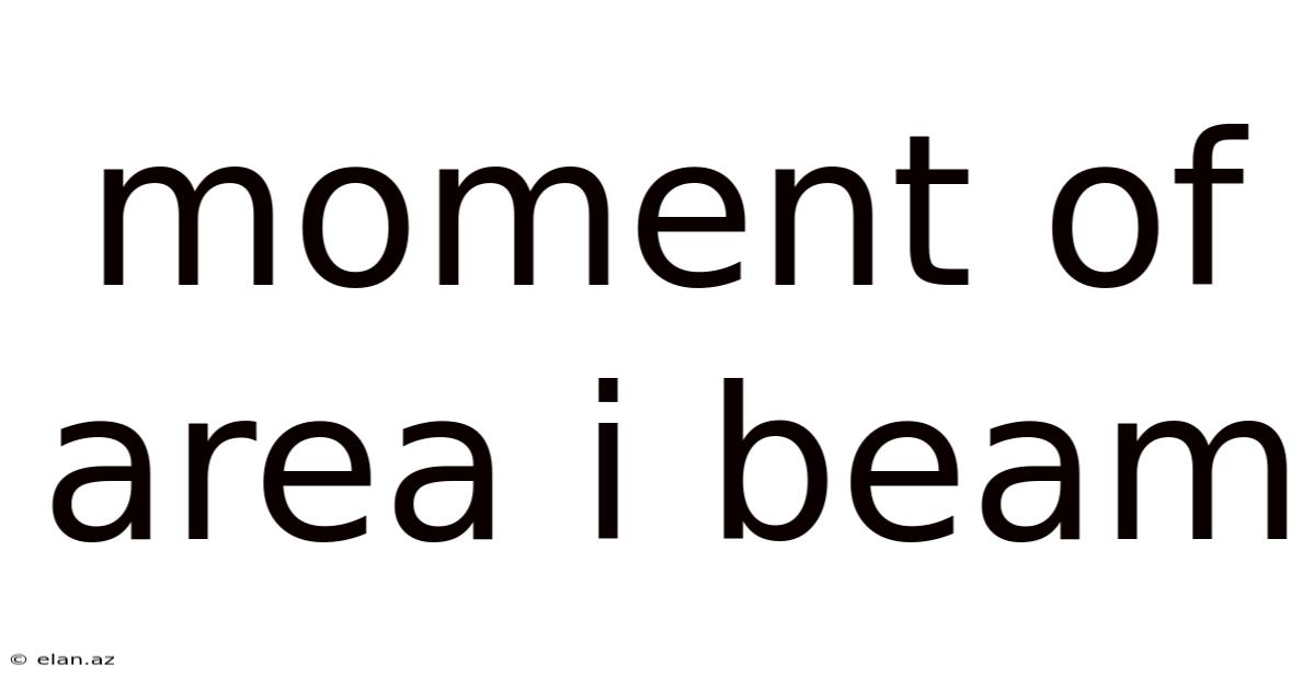 Moment Of Area I Beam