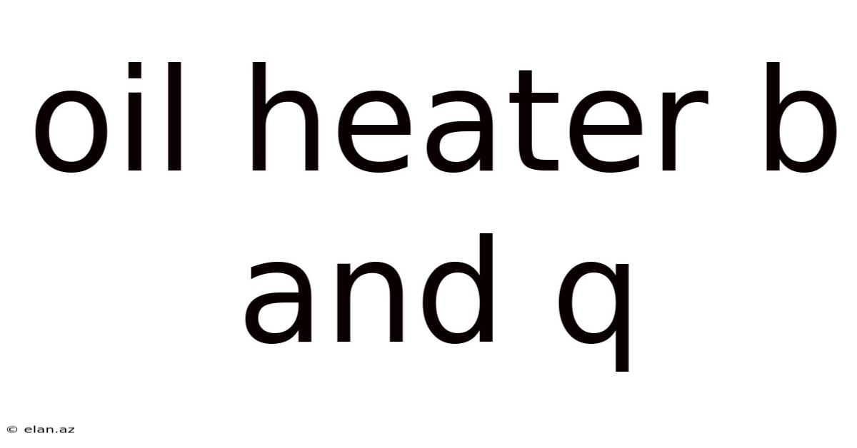Oil Heater B And Q