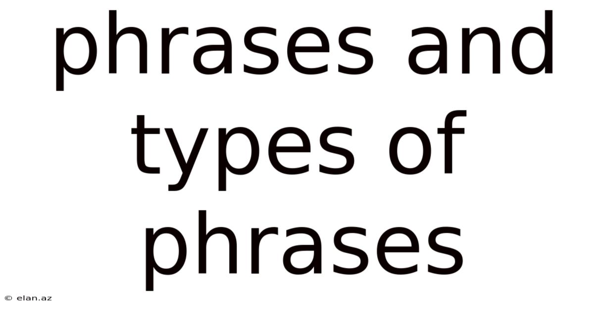 Phrases And Types Of Phrases
