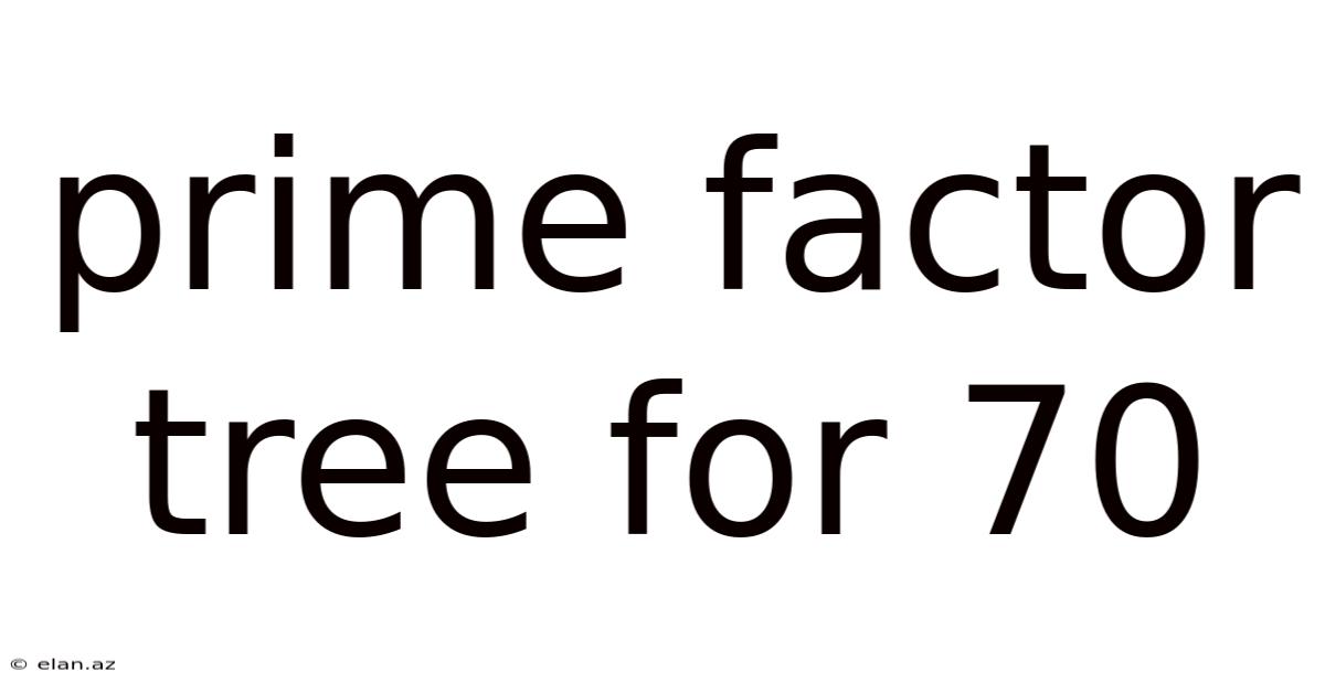 Prime Factor Tree For 70