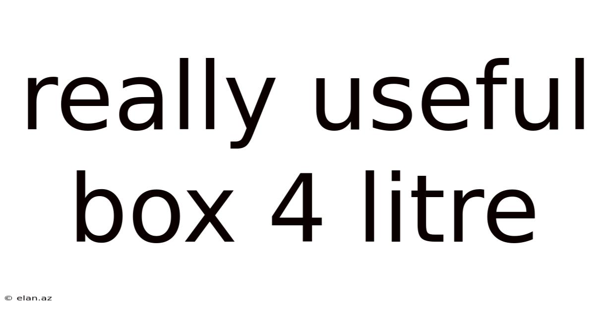Really Useful Box 4 Litre