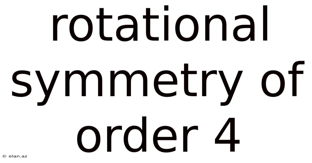Rotational Symmetry Of Order 4