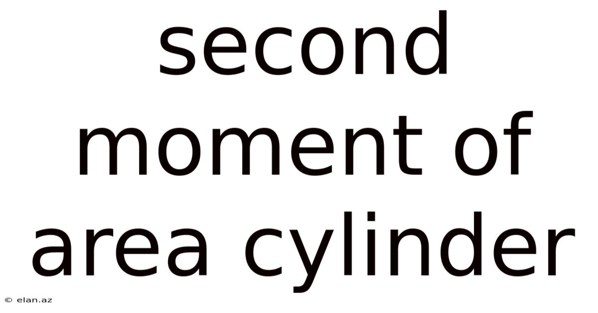 Second Moment Of Area Cylinder
