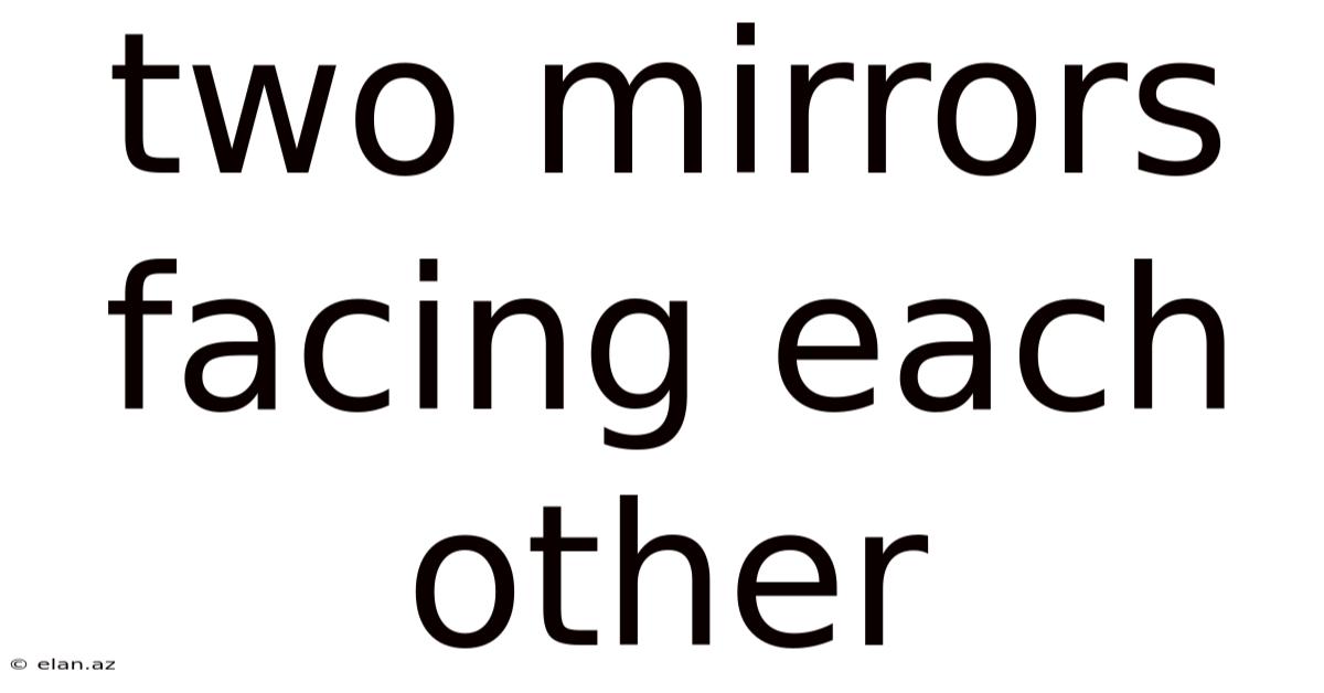 Two Mirrors Facing Each Other