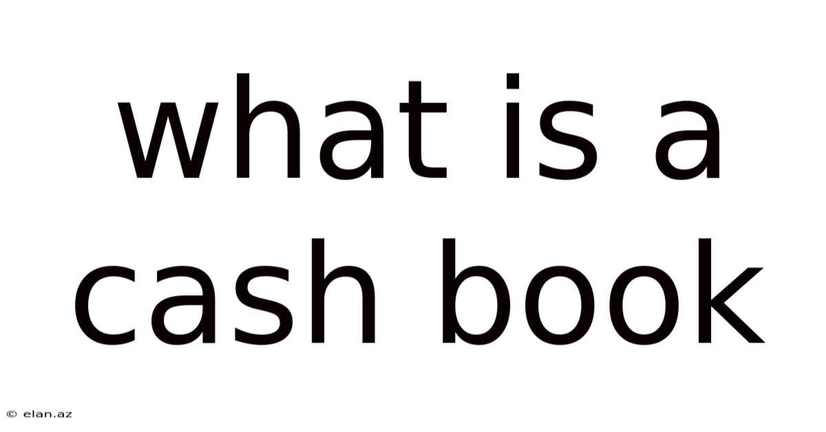 What Is A Cash Book