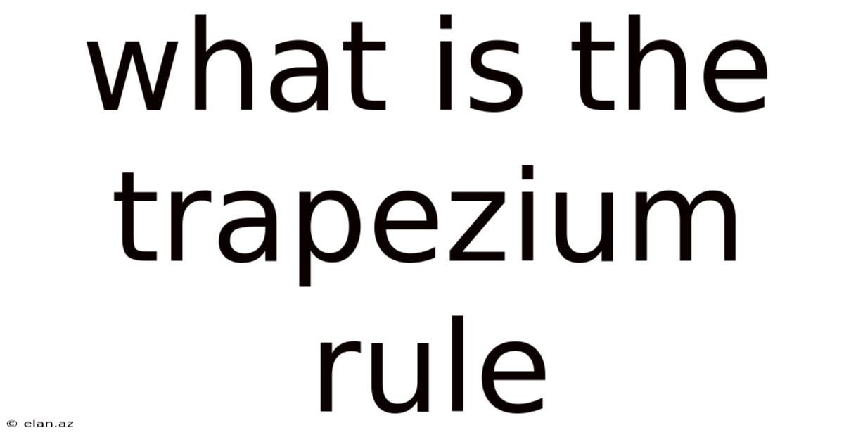 What Is The Trapezium Rule