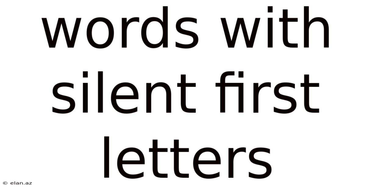 Words With Silent First Letters